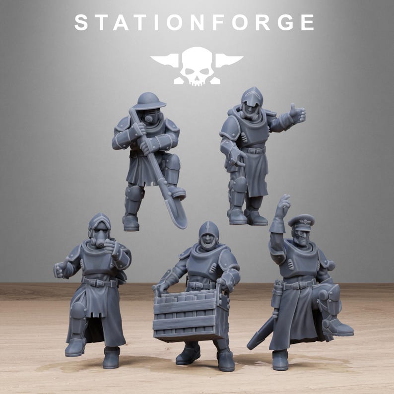 Royalguard Light Artillery | Station Forge 16k Resin Miniatures | 28mm 32mm Tabletop Wargaming | Unpainted image 5