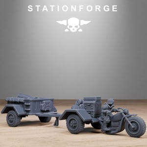 GrimGuard Support Vehicles | Station Forge 16k Resin Miniatures | 28mm 32mm Tabletop Wargaming | Unpainted image 5