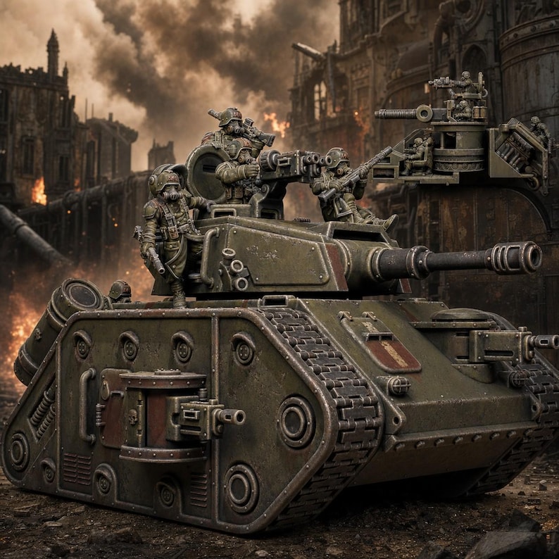 Grimguard Battle Tank 2 | Station Forge 16k Resin Miniatures | 28mm 32mm Tabletop Wargaming | Unpainted image 1