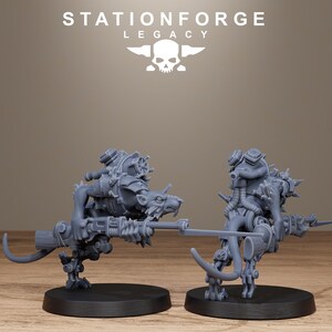 Rotfang Infantry | Station Forge 16k Resin Miniatures | 28mm 32mm Tabletop Wargaming | Unpainted image 4