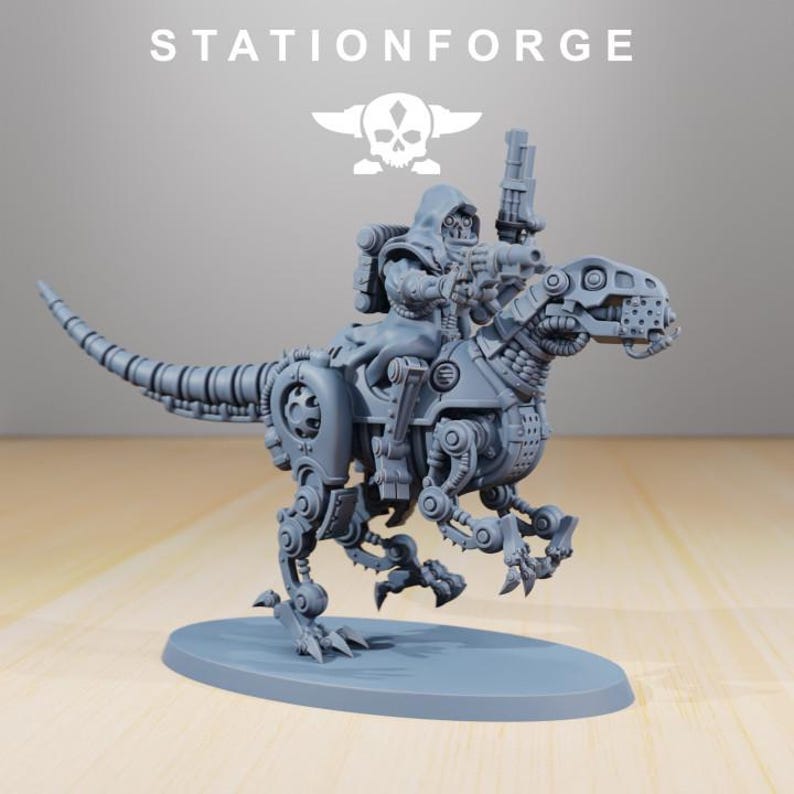Scavenger Riders | Station Forge 16k Resin Miniatures | 28mm 32mm Tabletop Wargaming | Unpainted image 5