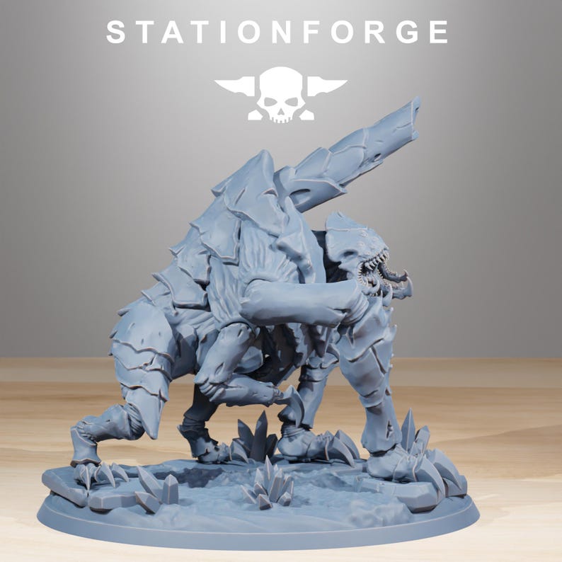Xenarid Fluxus | Station Forge 16k Resin Miniatures | 28mm 32mm Tabletop Wargaming | Unpainted image 8