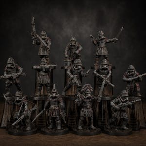 Grimguard Vexillatio | Station Forge 16k Resin Miniatures | 28mm 32mm Tabletop Wargaming | Unpainted image 1