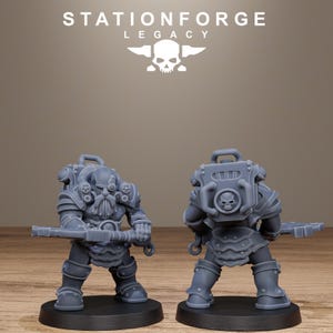 Ironvale Infantry | Station Forge 16k Resin Miniatures | 28mm 32mm Tabletop Wargaming | Unpainted image 7