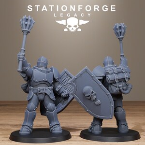 Solaris-Infanterie | Station Forge 16k Resin-Miniaturen | 28 mm/32 mm Tabletop-Wargaming | Unbemalt Bild 7