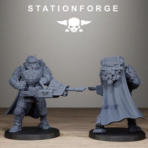 Vaskar Heavy Squad | Station Forge 16k Resin Miniatures | 28mm 32mm Tabletop Wargaming | Unpainted image 8