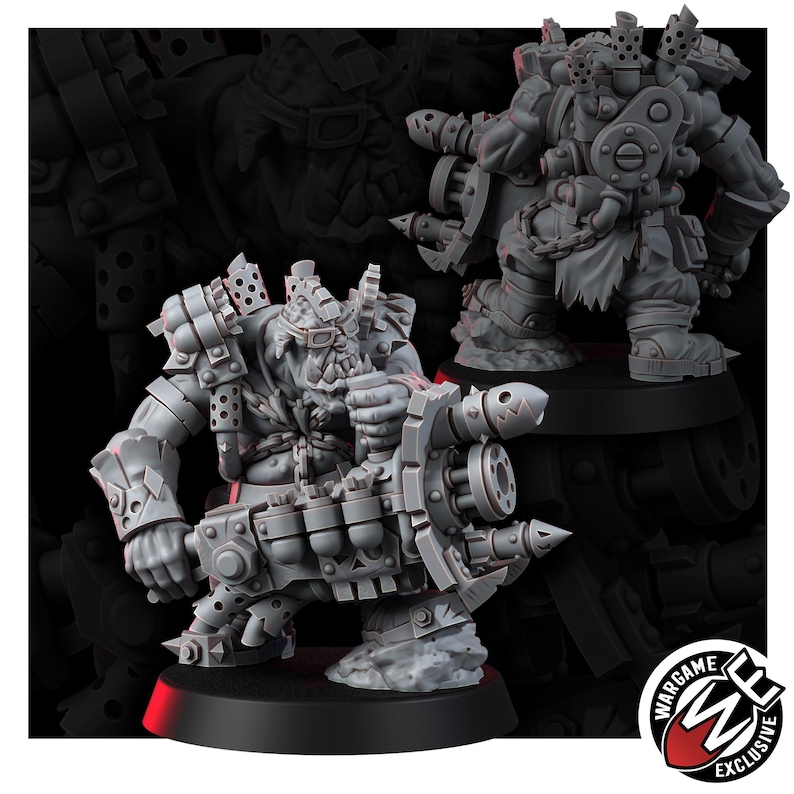 Ork Diel Krakkas / Miniaturas de resina 16k / 28 mm 32 mm Juegos de guerra de mesa / Sin pintar imagen 8