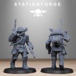 Royalguard Bastioneers | Station Forge 16k Resin Miniatures | 28mm 32mm Tabletop Wargaming | Unpainted 画像 8