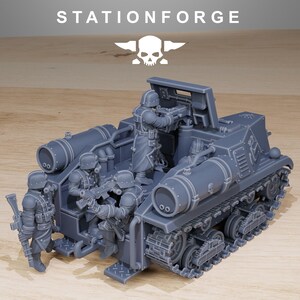 GrimGuard Tankette | Station Forge 16k Resin Miniatures | 28mm 32mm Tabletop Wargaming | Unpainted image 6