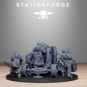 Royalguard Light Artillery | Station Forge 16k Resin Miniatures | 28mm 32mm Tabletop Wargaming | Unpainted image 8