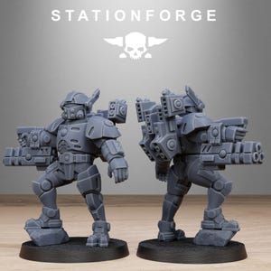 Miniaturas de resina Tarion con blindaje pesado / Station Forge 16k / 28 mm 32 mm para juegos de mesa / sin pintar imagen 7