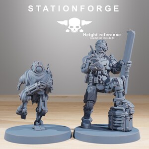 Aasetershalflingen | Station Forge 16k Resin Miniatures | 28 mm 32 mm Tafelbladoorlogsspellen | Ongeverfd afbeelding 3