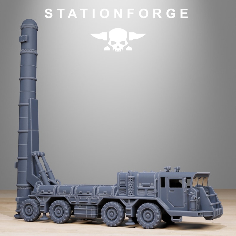 Grimguard Artillery Vehicle | Station Forge 16k Resin Miniatures | 28mm 32mm Tabletop Wargaming | Unpainted B