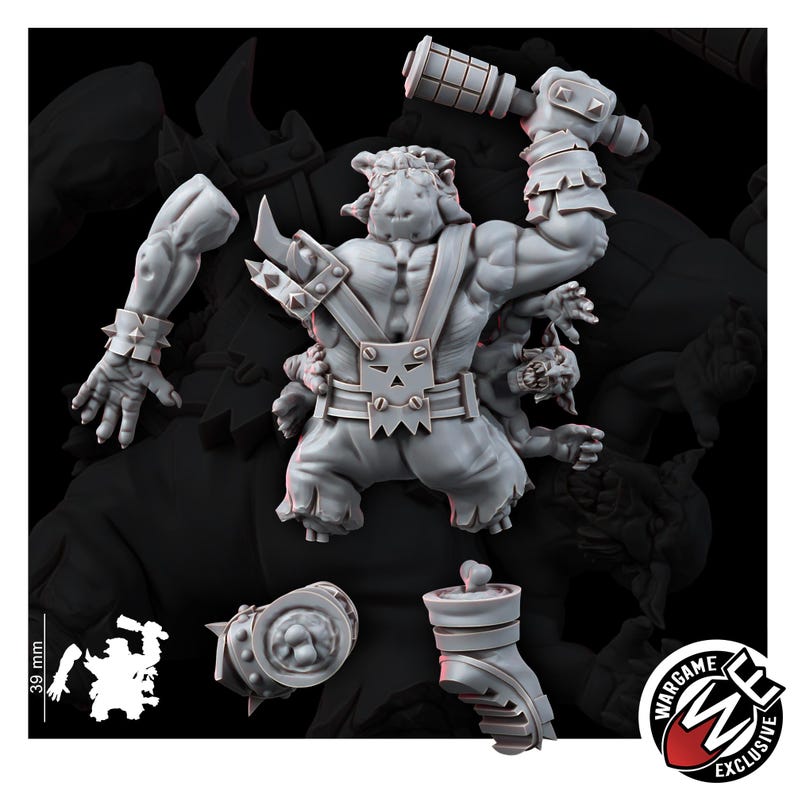 Ork Corpses Battlefield Set | 16k Resin Miniatures | 28 mm 32 mm Tabletop Wargaming | Ongeverfd afbeelding 10
