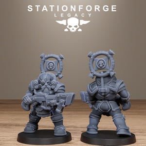 Ironvale Infantry | Station Forge 16k Resin Miniatures | 28mm 32mm Tabletop Wargaming | Unpainted image 9