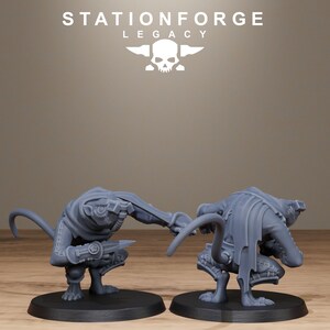 Legacy Rotfang Assassins | Station Forge 16k Resin Miniatures | 28mm 32mm Tabletop Wargaming | Unpainted image 9