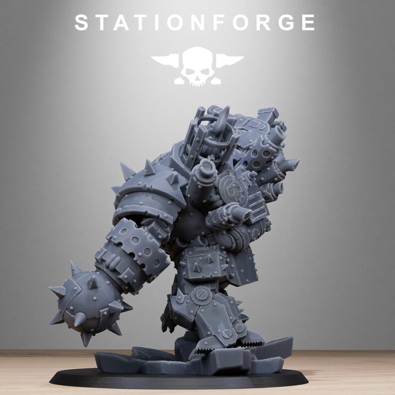 Orks Metjaw Boss | Station Forge 16k Resin Miniatures | 28mm 32mm Tabletop Wargaming | Unpainted image 7
