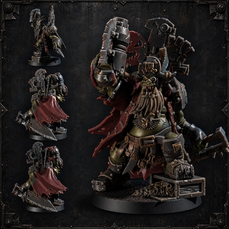 Kaptin Snagrukk - Orc Character - 16k Resin - Orcs / Tabletop / Wargaming / Grimdark 画像 1