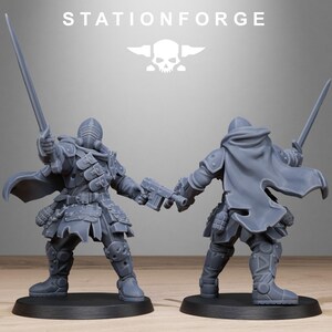 Royal Guard Bloodwardens | Station Forge 16k Resin Miniatures | 28mm 32mm Tabletop Wargaming | Unpainted image 4
