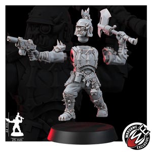 Commandogroep Chaos Renegades of Pain | 16k Resin Miniatures | 28 mm 32 mm Tafelblad Wargaming | Ongeverfd afbeelding 4
