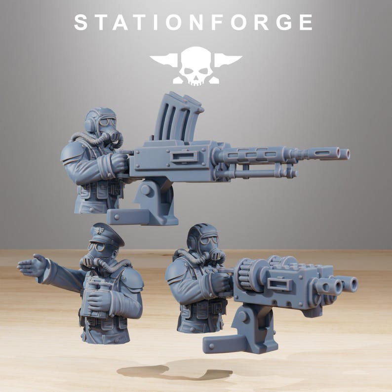 GrimGuard-Unterstützungspanzer | Station Forge 16k Resinminiaturen | 28 mm/32 mm Tabletop-Wargaming | Unbemalt Bild 6