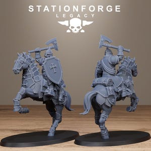 Caballería Legacy Thorncrest / Station Forge 16k Miniaturas de resina / 28 mm 32 mm Juegos de guerra de mesa / Sin pintar imagen 5