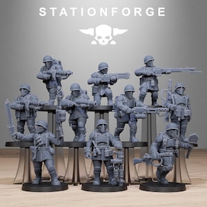 Freeguard Builder Kit | Station Forge 16k Resin Miniatures | 28mm 32mm Tabletop Wargaming | Unpainted image 2