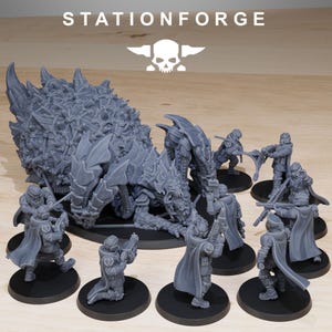 Vaskar-Jäger | Station Forge 16k Resin-Miniaturen | 28 mm/32 mm Tabletop-Wargaming | Unbemalt Bild 7