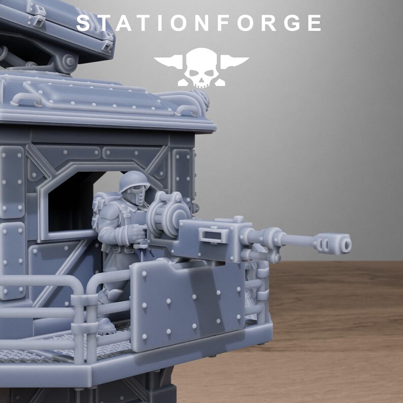 Freeguard Tower Guard | Station Forge 16k Resin Miniatures | 28 mm 32 mm Tabletop Wargaming | Niepomalowane zdjęcie 6