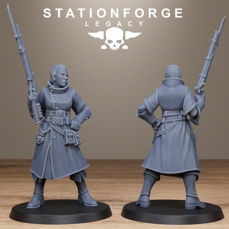 Legacy Thorncrest Hunters Sisters | Station Forge 16k Resin Miniatures | 28mm 32mm Tabletop Wargaming | Unpainted image 7