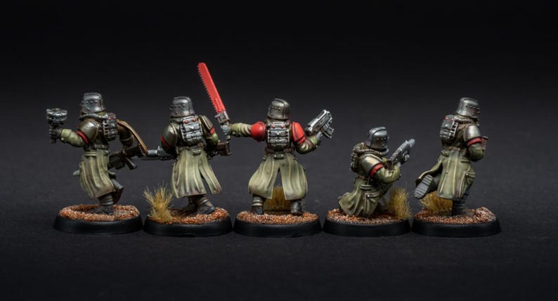 Grimguard Trench Runners / Miniature in resina 16k di Station Forge / 28 mm 32 mm per wargame da tavolo / Non dipinte immagine 6