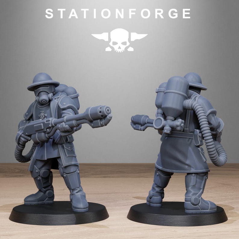 Königliche Garde-Vollstrecker | Station Forge 16k Resin-Miniaturen | 28 mm/32 mm Tabletop-Wargaming | Unbemalt Bild 5