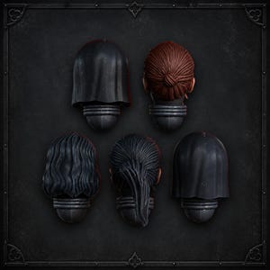 Sisterhood Heads – 5x Grimdark Wargaming Conversion Bits (16K Resin) image 2