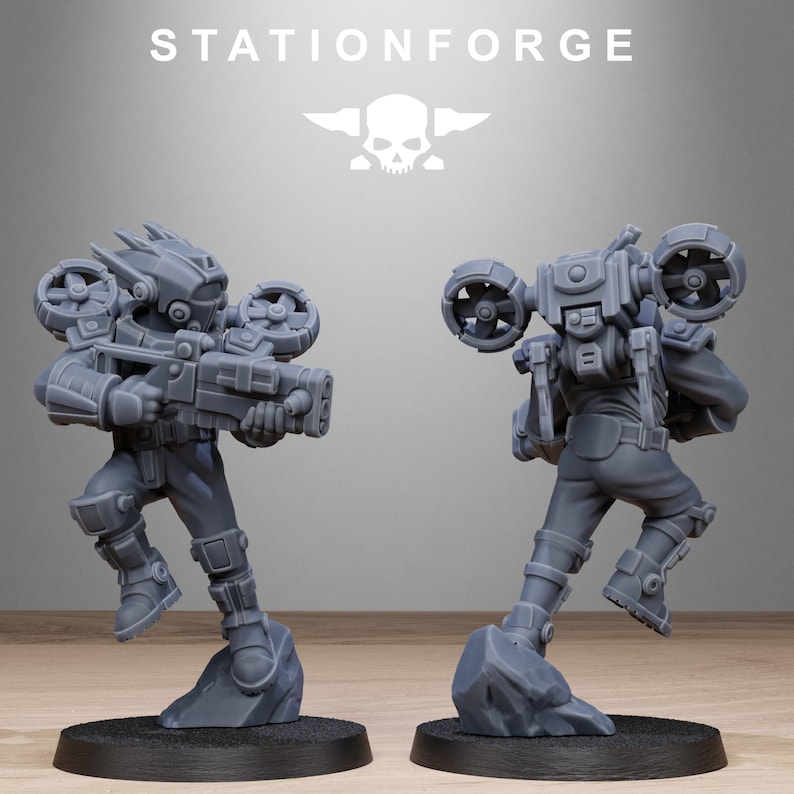 Tarion Skyguards | Station Forge 16k Resin Miniatures | 28mm 32mm Tabletop Wargaming | Unpainted 画像 10