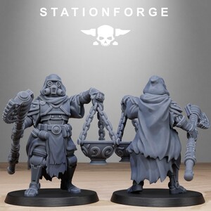 Miniaturas de magos de Scavenger Tech / Station Forge 16K Resin Wargaming (escala 28 mm/32 mm) imagen 5