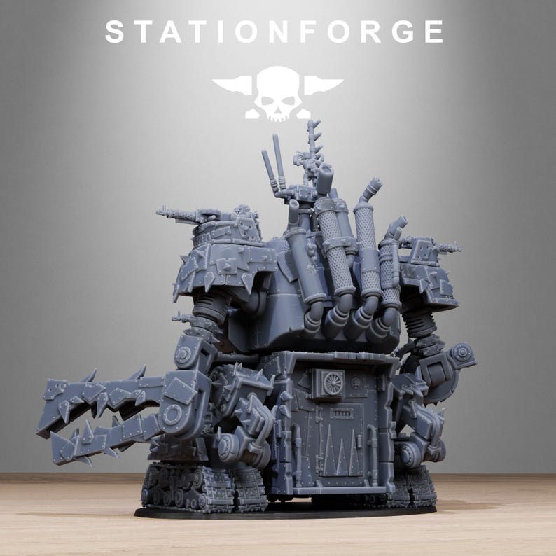 Orks Orkaz Gognauts | Station Forge 16k Resin Miniatures | 28mm 32mm Tabletop Wargaming | Unpainted image 6