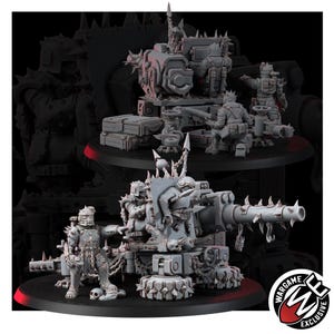 Chaos Renegades Of Pain Agony Guns | 16k Resin Miniatures | 28mm 32mm Tabletop Wargaming | Unpainted image 4