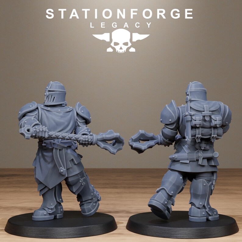 Legacy Solaris Smitebreakers | Station Forge 16k Resin Miniatures | 28mm 32mm Tabletop Wargaming | Unpainted image 13