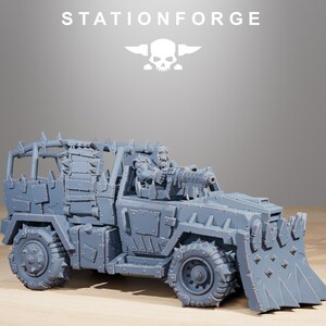 Orks Orkaz Party Wagon | Station Forge 16k Resin Miniatures | 28mm 32mm Tabletop Wargaming | Unpainted image 6