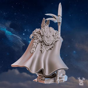Tribe Warmaster Elza | 16k Resin Miniatures | 28mm 32mm Tabletop Wargaming | Unpainted image 9