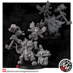 Ork Mad Riders Zoghed Edsplitta | 16k Resin Miniatures | 28mm 32mm Tabletop Wargaming | Unpainted image 7