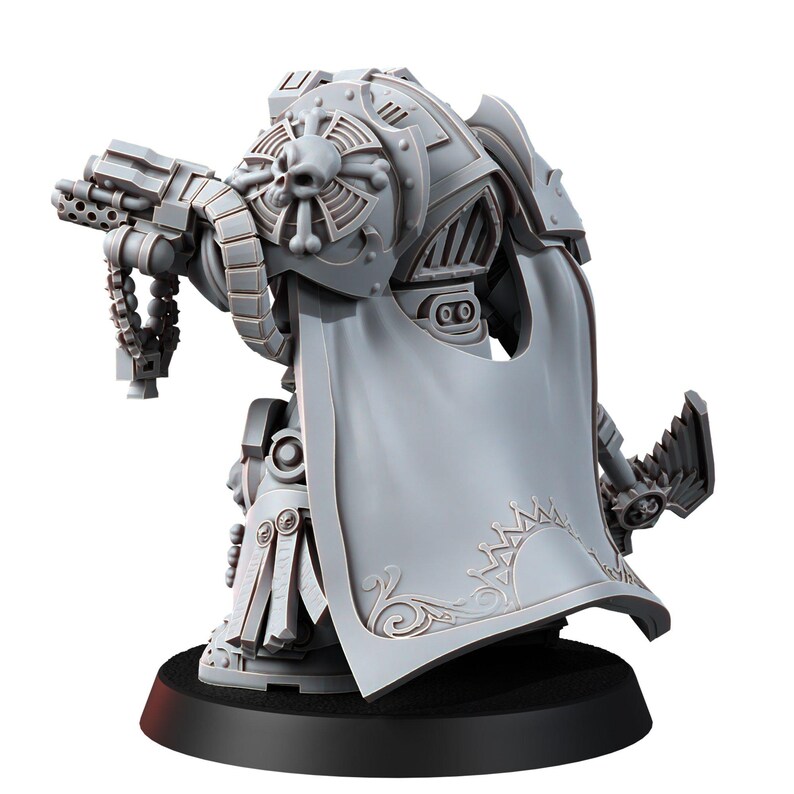 Predicador Exolothreftis de los Caballeros Espaciales / Miniaturas de resina 16k / 28 mm 32 mm para juegos de mesa / Sin pintar imagen 5