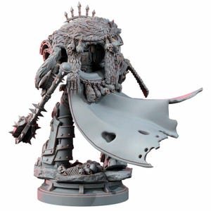 Chaos Prime The Master Of Heresy | 16k Resin Miniatures | 28mm 32mm Tabletop Wargaming | Unpainted image 6