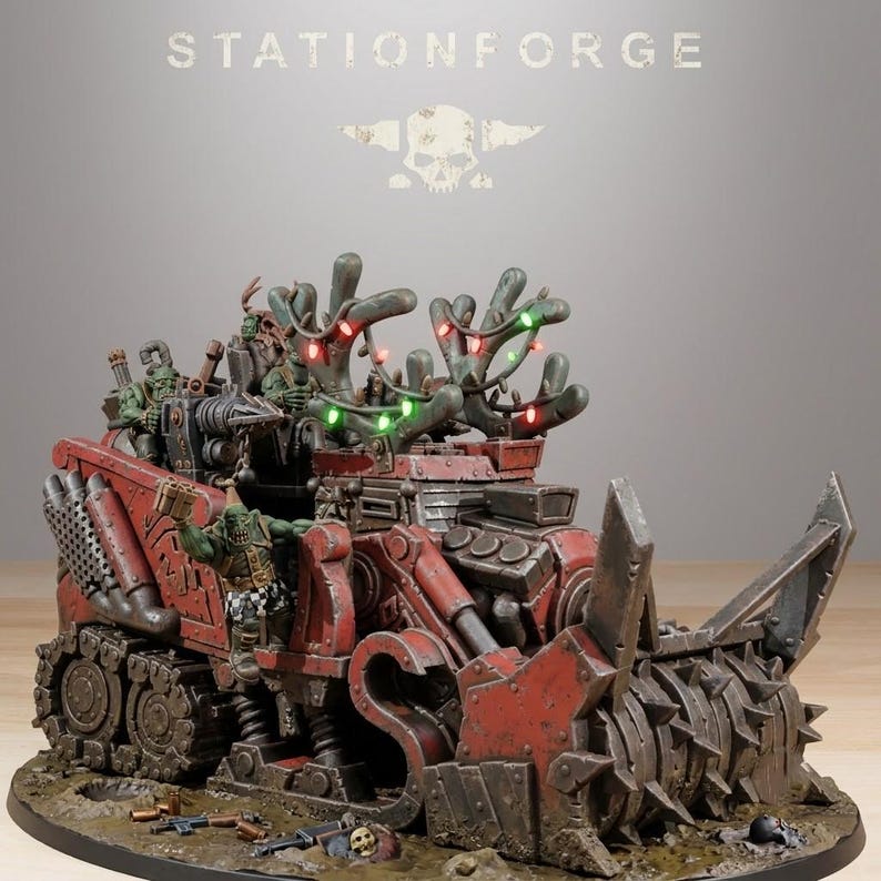 Orkaz Festivator | 16k Resin Miniatures | 28mm 32mm Tabletop Wargaming | Unpainted image 1