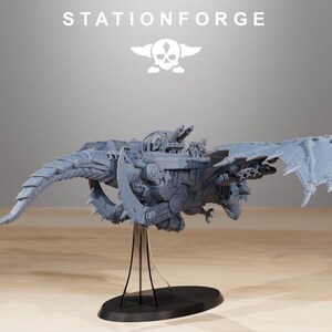 Orkaz Dragon Bomba | Station Forge 16k Resin Miniatures | 28mm 32mm Tabletop Wargaming | Unpainted image 8