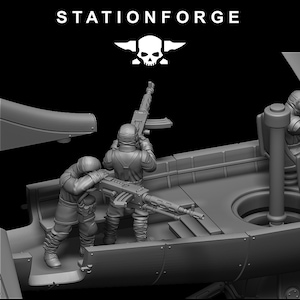 Grimguard Bomber | Station Forge 16k Resin Miniatures | 28mm 32mm Tabletop Wargaming | Unpainted image 8