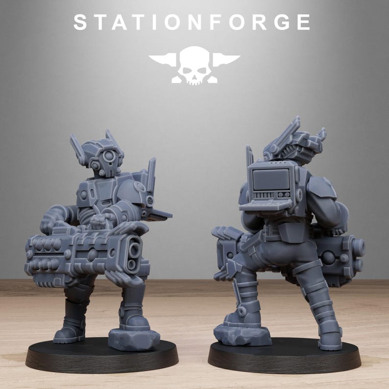 Tarion Schwere Infanterie | Station Forge 16k Resin-Miniaturen | 28 mm/32 mm Tabletop-Wargaming | Unbemalt Bild 9