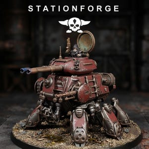 Schadevoertuigtank | Station Forge 16k Resin Miniatures | 28 mm 32 mm Tafelblad Wargaming | Ongeverfd afbeelding 6