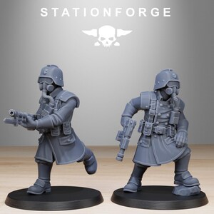 Militants | Station Forge 16k Resin Miniatures | 28mm 32mm Tabletop Wargaming | Unpainted image 2