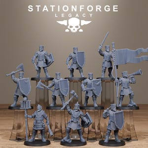 Infanterie Legacy Thorncrest | Figurines en résine Station Forge 16k | 28 mm et 32 mm | Jeux de figurines | Non peintes image 2